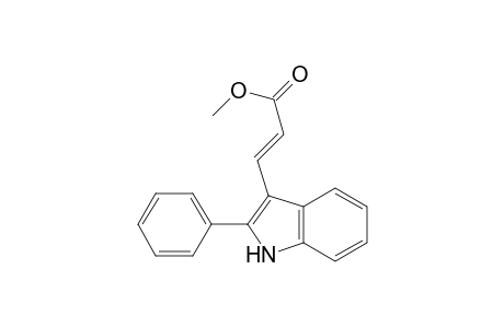 (E)-3-(2-phenyl-1H-indol-3-yl)-2-propenoic acid methyl ester