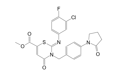 2H-1,3-thiazine-6-carboxylic acid, 2-[(3-chloro-4-fluorophenyl)imino]-3,4-dihydro-4-oxo-3-[[4-(2-oxo-1-