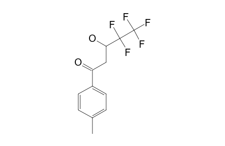 4,4,5,5,5-PENTAFLUORO-1-(4-METHYLPHENYL)-3-HYDROXY-1-PENTANONE