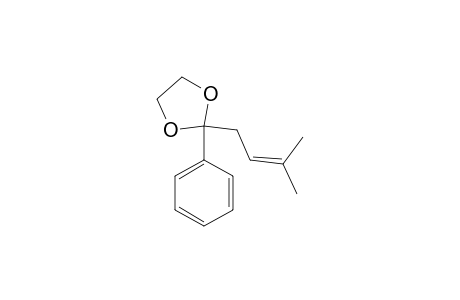 1,3-Dioxolane, 2-(3-methyl-2-butenyl)-2-phenyl-