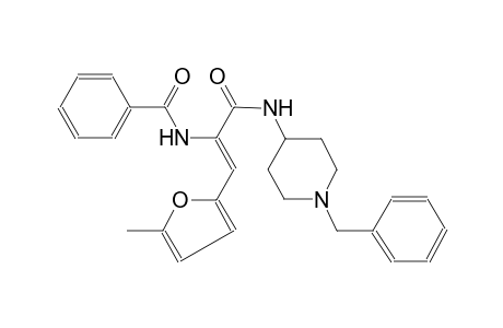 benzamide, N-[(Z)-2-(5-methyl-2-furanyl)-1-[[[1-(phenylmethyl)-4-piperidinyl]amino]carbonyl]ethenyl]-