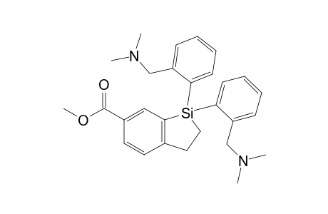 1,1-Bis[2'-(dimethylaminomethyl)phenyl]-6-methoxycarbonyl-1-silaindane