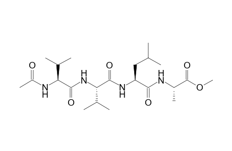 n-Acetyl-valyl-valyl-leucyl-alanine methylester