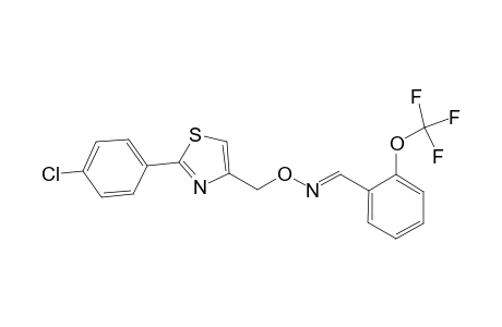 2-(Trifluoromethoxy)benzaldehyde o-([2-(4-chlorophenyl)-1,3-thiazol-4-yl]methyl)oxime