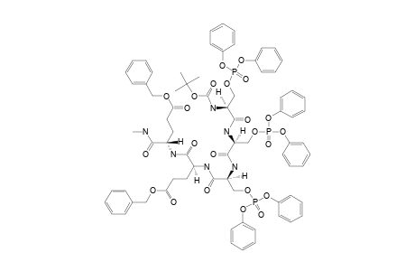 BOC-SER-(PO3PH2)-SER-(PO3PH2)-SER-(PO3PH2)-GLU-(OBZL)-GLU-(OBZL)-NHME