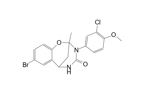 4-bromo-10-(3-chloro-4-methoxyphenyl)-9-methyl-8-oxa-10,12-diazatricyclo[7.3.1.0²,⁷]trideca-2,4,6-trien-11-one
