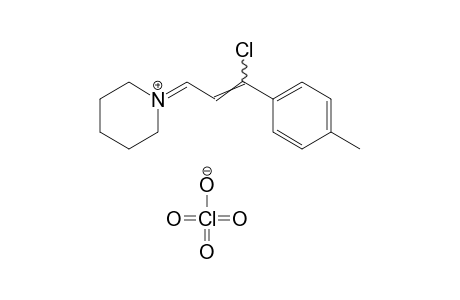 1-(gamma-chloro-p-methylcinnamylidene)piperidinium perchlorate