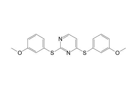 2,6-bis[(3'-Methoxyphenyl)sulfanyl]pyrimidine