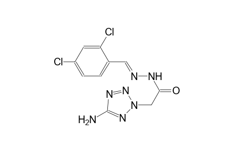 2-(5-amino-2H-tetraazol-2-yl)-N'-[(E)-(2,4-dichlorophenyl)methylidene]acetohydrazide