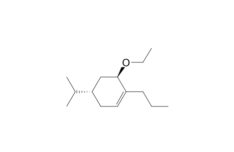 Cyclohexene, 6-ethoxy-4-(1-methylethyl)-1-propyl-, trans-(.+-.)-