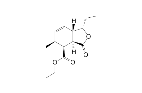 (1R,4S,5S,6S,9S)-9-Ethyl-5-(ethoxycarbonyl)-4-methyl-7-oxo-8-oxabicyclo[4.3.0]non-2-ene