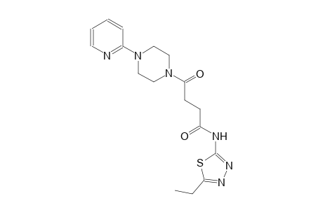 N-(5-ethyl-1,3,4-thiadiazol-2-yl)-4-oxo-4-[4-(2-pyridinyl)-1-piperazinyl]butanamide