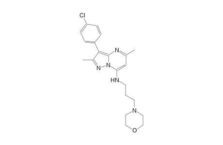 3-(4-chlorophenyl)-2,5-dimethyl-N-[3-(4-morpholinyl)propyl]pyrazolo[1,5-a]pyrimidin-7-amine