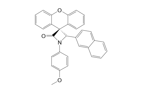 1-(4-METHOXYPHENYL)-2-(NAPHTHALEN-2-YL)-SPIRO-[AZETIDINE-3,9'-XANTHEN]-4-ONE