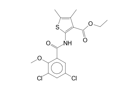 Ethyl 2-(3,5-dichloro-2-methoxybenzamido)-4,5-dimethyl-3-thiophenecarboxylate
