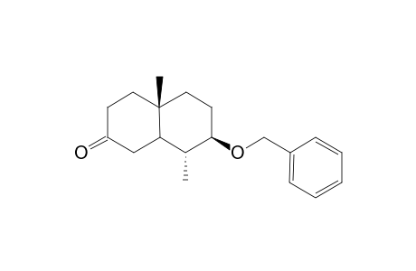 3,4,4a,5,6,7,8,8a.alpha.-Octahydro-7.beta.-(benzyloxy)-4a.beta.,8.alpha.-dimethylnaphthalen-2(1H)-one
