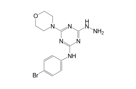 N-(4-bromophenyl)-4-hydrazino-6-(4-morpholinyl)-1,3,5-triazin-2-amine