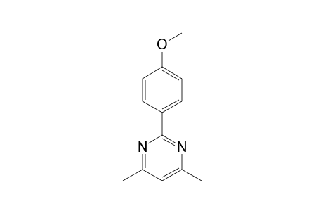 4,6-DIMETHYL-2-(4-ANISYL)-PYRIMIDINE