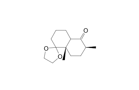 5,5-(ethylenedioxy)-2.beta.,4a.beta.-dimethyl-trans-perhydro-naphthalen-1-one