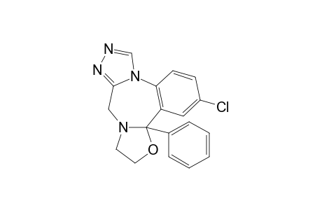 2-chloro-11,12-dihydro-13a-phenyl-9H,13aH-oxazolo[3,2-d]-s-triazolo[4,3-a]benzodiazepine