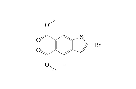Benzo[b]thiophene-5,6-dicarboxylic acid, 2-bromo-4-methyl-, dimethyl ester