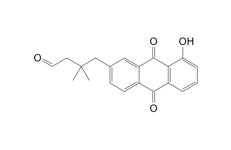 4-( 8'-Hydroxy-9',10'-dioxo-9',10'-dihydroanthracen-2'-yl) - 3,3-dimethylbutanal