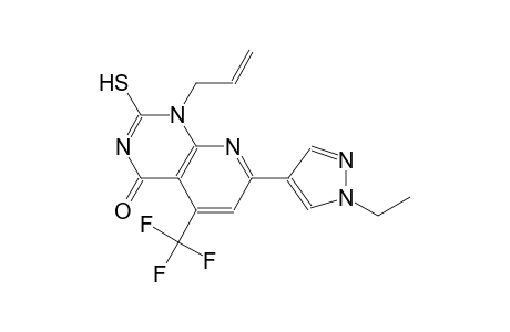 pyrido[2,3-d]pyrimidin-4(1H)-one, 7-(1-ethyl-1H-pyrazol-4-yl)-2-mercapto-1-(2-propenyl)-5-(trifluoromethyl)-
