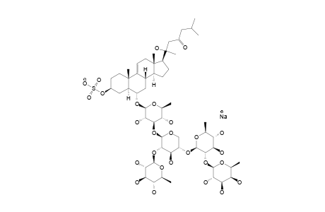 6-ALPHA-[(O-BETA-D-FUCOPYRANOSYL-(1->2)-O-BETA-D-CHINOVOPYRANOSYL-(1->4)-O-[BETA-D-CHINOVOPYRANOSYL-(1->2)]-O-BETA-D-XYLOPYRANOSYL-(1->3)-BETA-D-CHINOVOPYRANOS