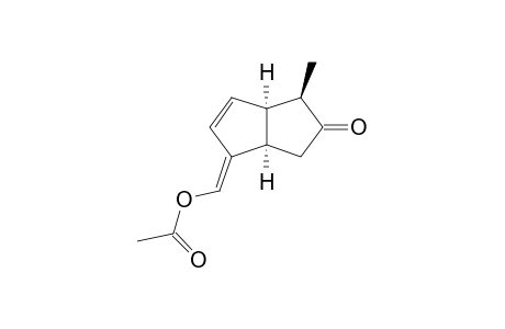 (3aR*,4R*,6aR*)-Acetic acid (44-methyl-5-oxo-3a,5,6,6a-tetrahydro-4H-pentalen-1-ylidene)methyl ester