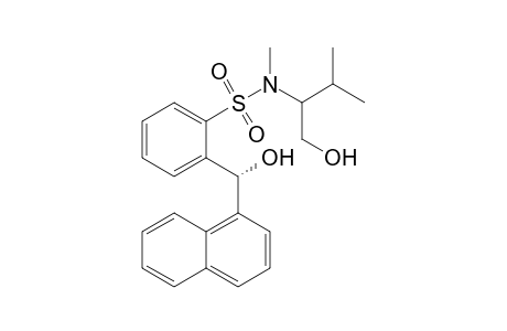 (1S,1'R)-N-(2-Hydroxy-1-isopropylethyl)-o-[1'-hydroxy-1'-(.alpha.-naphthyl)methyl]-N-methylbenzenesulfonamide