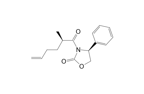 (4S)-3-[(2R)-2-methyl-1-oxohex-5-enyl]-4-phenyl-2-oxazolidinone