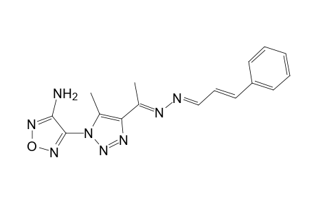 4-(5-Methyl-4-[1-[(3-phenyl-allylidene)-hydrazono]-ethyl]-[1,2,3]triazol-1-yl)-furazan-3-ylamine