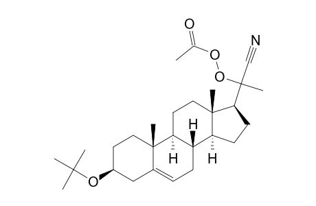 Pregn-5-ene-20-carbonitrile, 20-(acetyldioxy)-3-(1,1-dimethylethoxy)-, (3.beta.)-