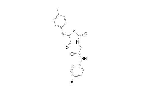 N-(4-Fluorophenyl)-2-[5-(4-methylbenzylidene)-2,4-dioxothiazolidin-3-yl]acetamide