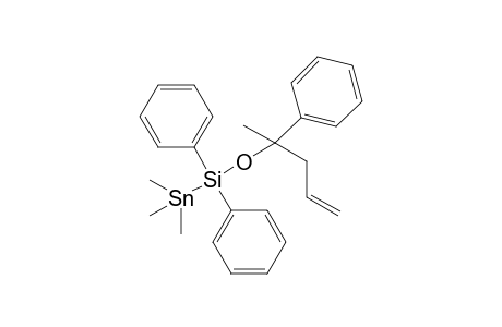 [(4-Phenyl-1-penten-1-yloxy)diphenylsilyl]trimethylstannane