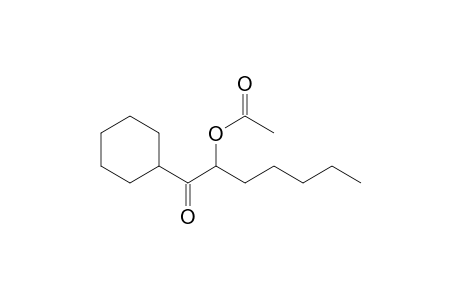 1-Heptanone, 2-(acetyloxy)-1-cyclohexyl-