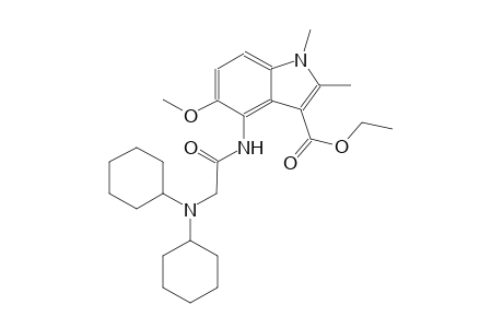 ethyl 4-{[(dicyclohexylamino)acetyl]amino}-5-methoxy-1,2-dimethyl-1H-indole-3-carboxylate