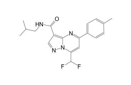 7-(difluoromethyl)-N-isobutyl-5-(4-methylphenyl)pyrazolo[1,5-a]pyrimidine-3-carboxamide