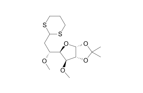 6-Deoxy-6-C-(1,3-dithiane-2-yl)-3,5-di-O-methyl-1,2-O-isopropylidene-.alpha.,D-glucofuranoside