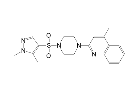 2-{4-[(1,5-dimethyl-1H-pyrazol-4-yl)sulfonyl]-1-piperazinyl}-4-methylquinoline