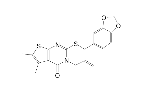thieno[2,3-d]pyrimidin-4(3H)-one, 2-[(1,3-benzodioxol-5-ylmethyl)thio]-5,6-dimethyl-3-(2-propenyl)-