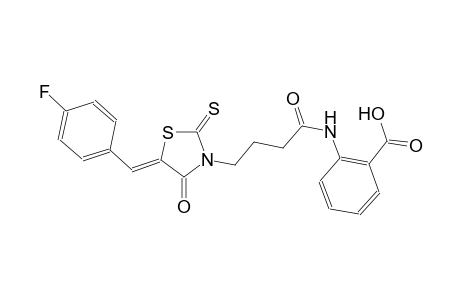 benzoic acid, 2-[[4-[(5Z)-5-[(4-fluorophenyl)methylene]-4-oxo-2-thioxothiazolidinyl]-1-oxobutyl]amino]-