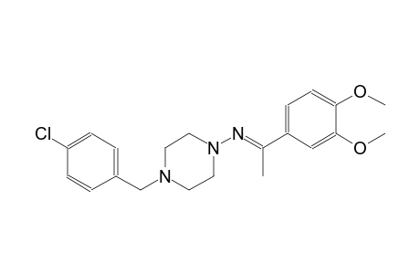 1-piperazinamine, 4-[(4-chlorophenyl)methyl]-N-[(E)-1-(3,4-dimethoxyphenyl)ethylidene]-
