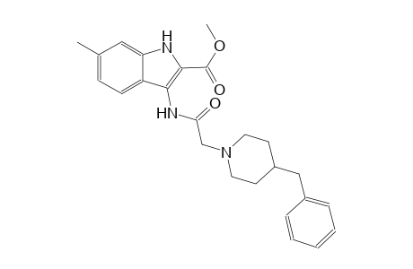 methyl 3-{[(4-benzyl-1-piperidinyl)acetyl]amino}-6-methyl-1H-indole-2-carboxylate