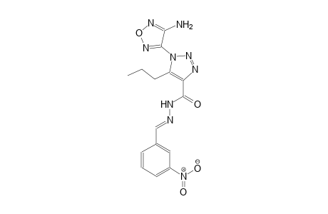 1-(4-amino-1,2,5-oxadiazol-3-yl)-N'-[(E)-(3-nitrophenyl)methylidene]-5-propyl-1H-1,2,3-triazole-4-carbohydrazide