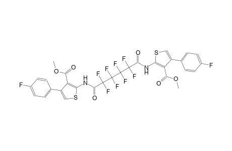 methyl 4-(4-fluorophenyl)-2-[(2,2,3,3,4,4,5,5-octafluoro-6-{[4-(4-fluorophenyl)-3-(methoxycarbonyl)-2-thienyl]amino}-6-oxohexanoyl)amino]-3-thiophenecarboxylate