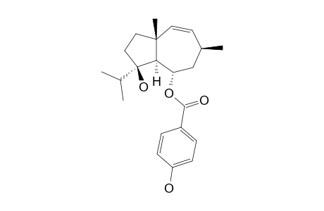 ELAEOCHYTRIN-B;4-BETA-HYDROXY-6-ALPHA-(PARA-HYDROXYBENZOYLOXY)-DAUC-9-ENE