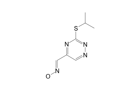 (E)-(3-ISOPROPYLTHIO-1,2,4-TRIAZIN-5-YL)-METHANONOXIME