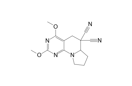 2,4-Dimethoxy-6a,7,8,9-tetrahydro-5H-pyrimido[4,5-e]indolizine-6,6-dicarbonitrile