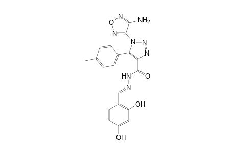 1-(4-amino-1,2,5-oxadiazol-3-yl)-N'-[(E)-(2,4-dihydroxyphenyl)methylidene]-5-(4-methylphenyl)-1H-1,2,3-triazole-4-carbohydrazide